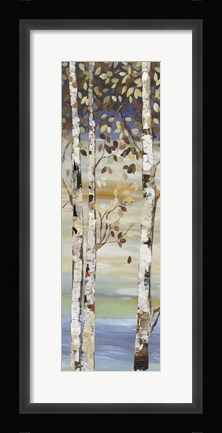 Framed Dark Birch I Print