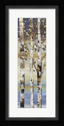 Framed Dark Birch II Print