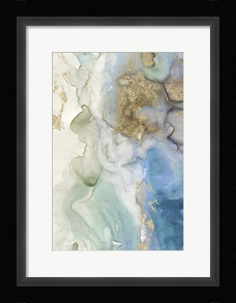 Framed Emerald Pool I Print