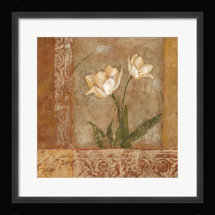 Framed Morning Floral II Print
