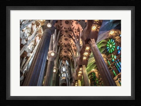 Framed Colorful Barcelona 2 Print