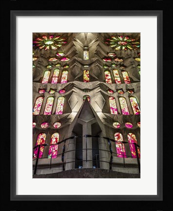 Framed Colorful Barcelona 4 Print