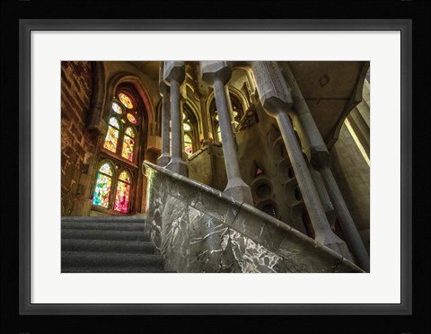 Framed Colorful Barcelona 7 Print