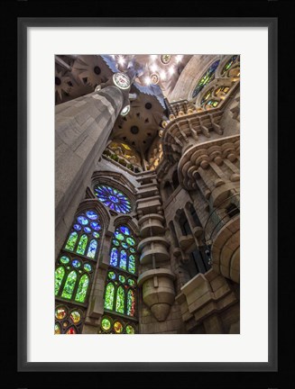 Framed Colorful Barcelona 9 Print