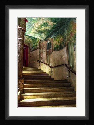 Framed Colorful Barcelona 11 Print