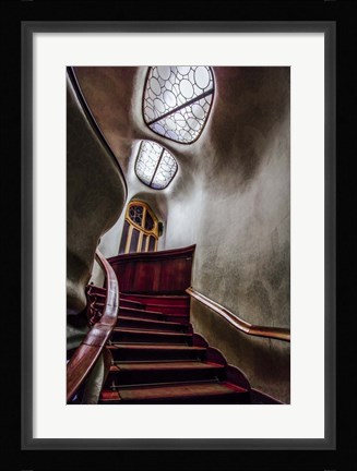 Framed Barcelona hallway Print