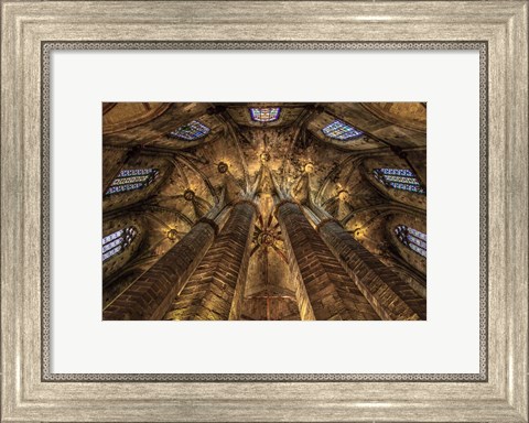 Framed Barcelona Cathedral Print