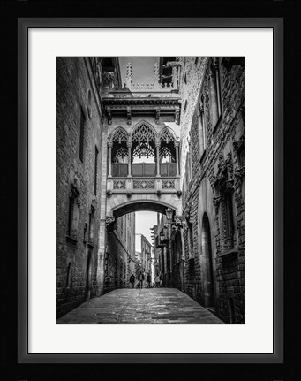 Framed Barri Gotica Barcelona Print