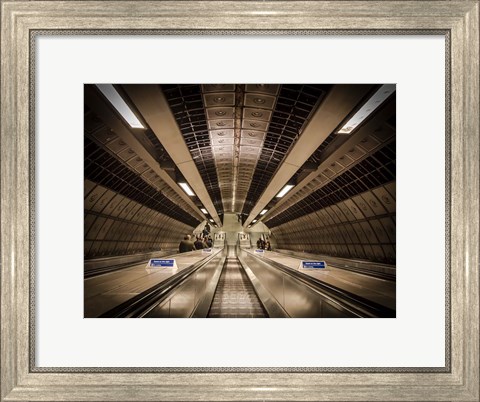 Framed London Metro Print