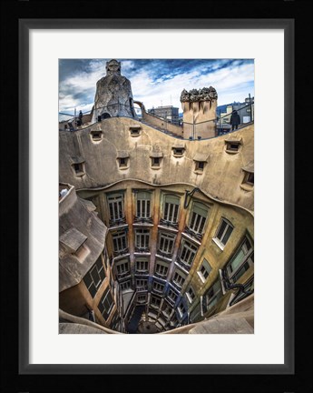Framed Colorful Barcelona 12 Print