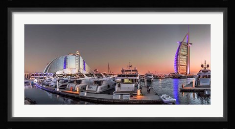Framed Dubai Sunset Print