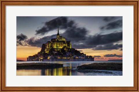 Framed Mont Saint Michel France Print