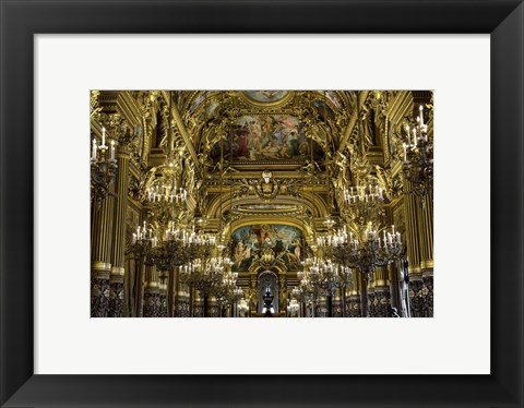 Framed Golden Room Paris Print