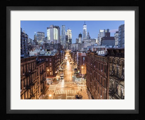 Framed China town New York Print