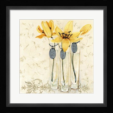 Framed Inspired Yellow Print