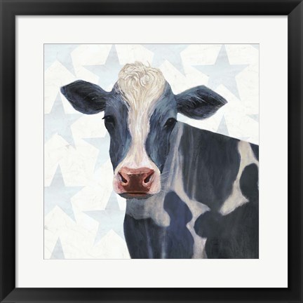 Framed Patriotic Farm I Print