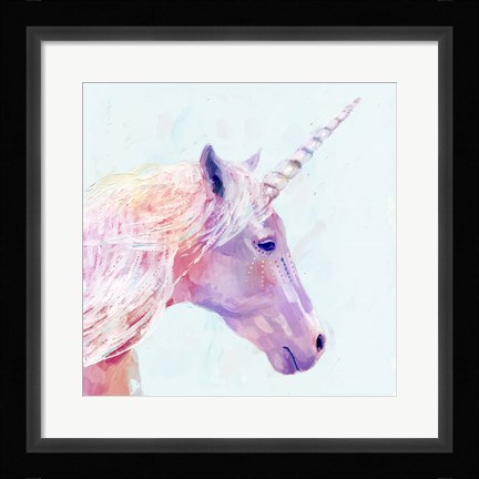 Framed Mystic Unicorn I Print