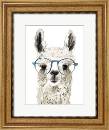 Framed Hip Llama II Print