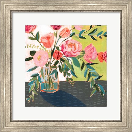 Framed Quirky Bouquet I Print