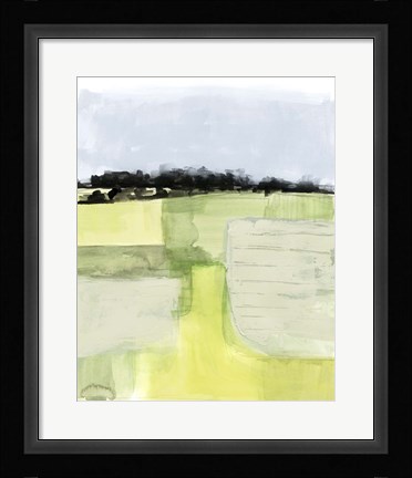 Framed Pale Vista I Print