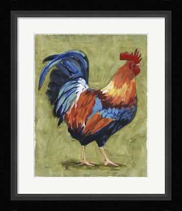 Framed Chicken Scratch I Print