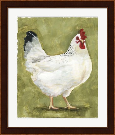Framed Chicken Scratch III Print