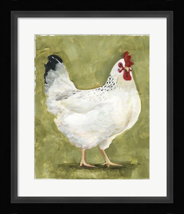 Framed Chicken Scratch III Print