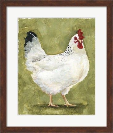 Framed Chicken Scratch III Print