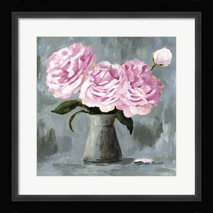 Framed Peony Study II Print