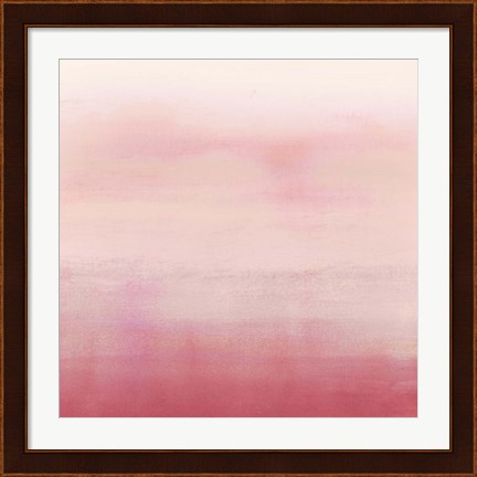 Framed Apricot Ombre II Print