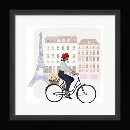 Framed Paris People II Print