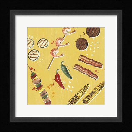 Framed Throw it on the Grill I Print
