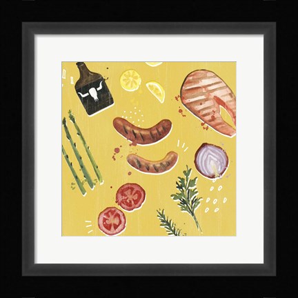 Framed Throw it on the Grill II Print