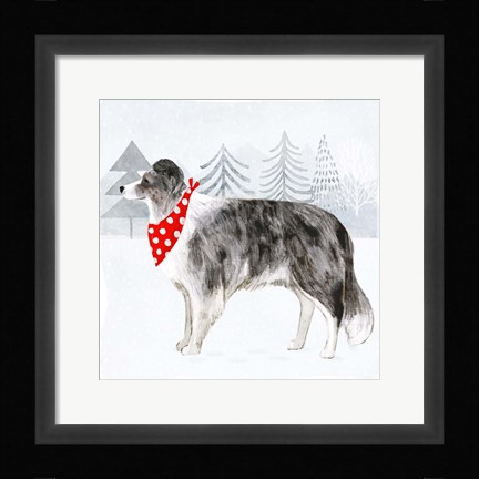 Framed Christmas Cats &amp; Dogs IV Print