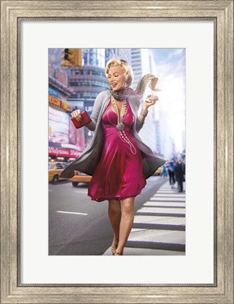 Framed Marilyn in the City Print