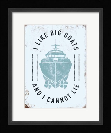 Framed Punny Nautical II Print