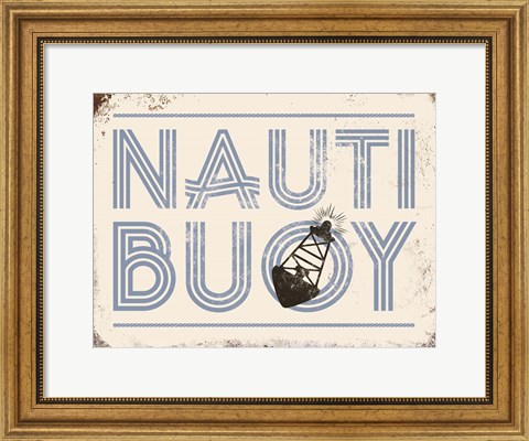 Framed Punny Nautical V Print