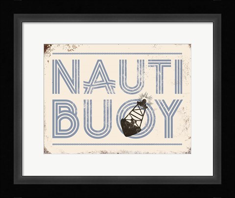 Framed Punny Nautical V Print