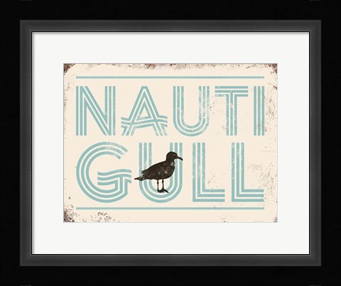 Framed Punny Nautical VI Print