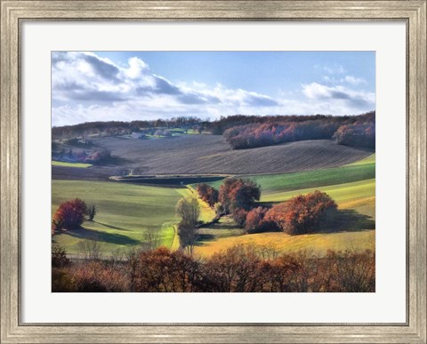 Framed Pastoral Countryside IX Print