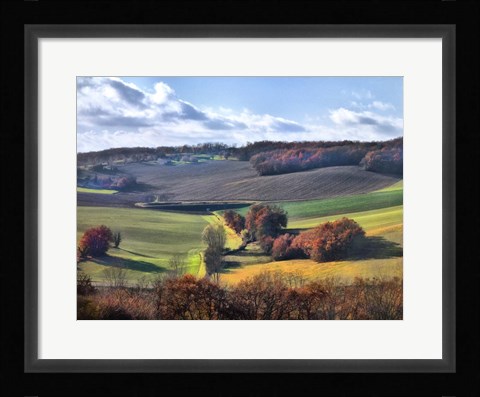 Framed Pastoral Countryside IX Print