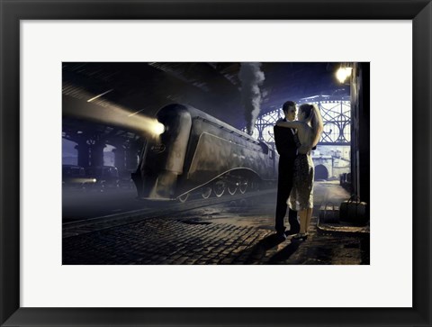 Framed Train Depot Print