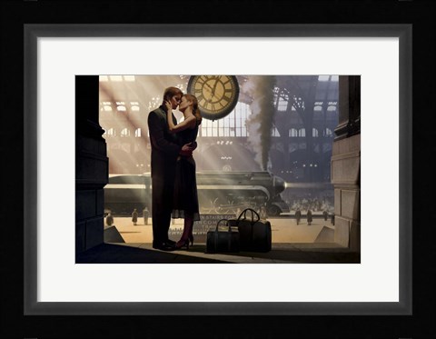 Framed Au Revoir Print