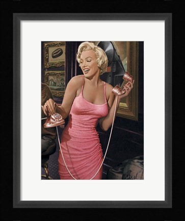 Framed Marilyn's Call II Print
