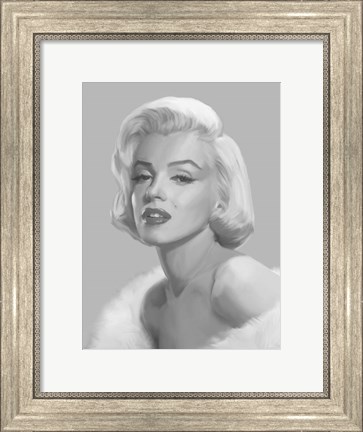 Framed True Blue Marilyn Print