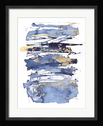 Framed Blue Rapture I Print