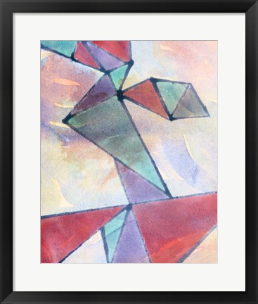 Framed Lucent Shards I Print
