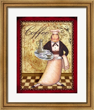 Framed Chefs Bon Appetit I Print