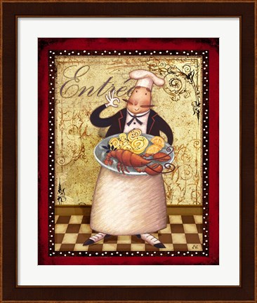 Framed Chefs Bon Appetit III Print