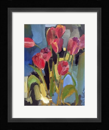 Framed Painterly Tulips II Print
